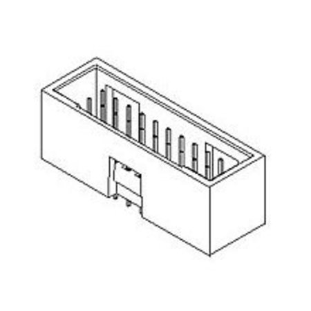 MOLEX CGrid VT Shrd Hdr Opt A 30 SAu 10Ckt 15-80-0105